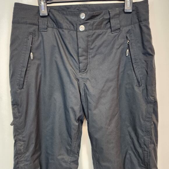 Columbia Bugaboo II Ski Snow Pants Size M Black Omni-Heat Pockets Warm Winter - Picture 3 of 13